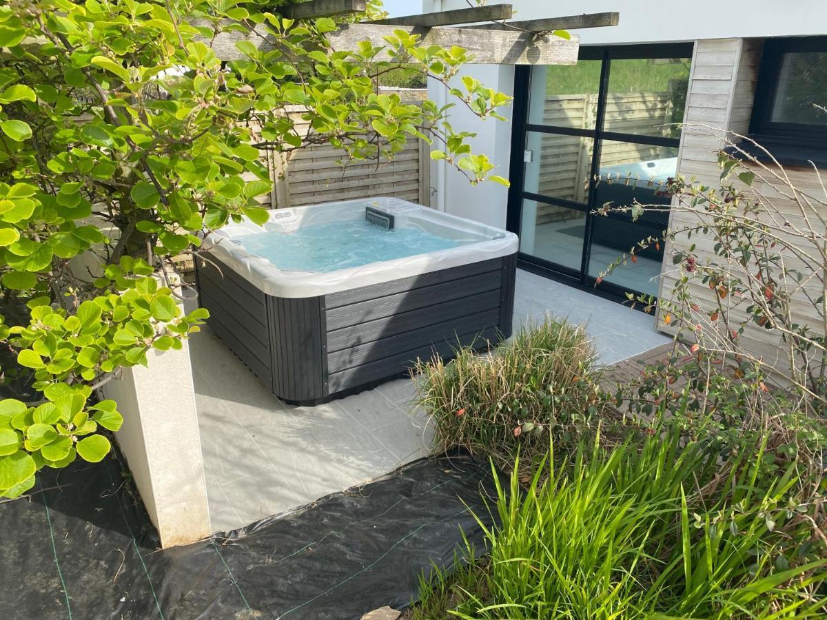 Maison Villa Montmarin Vue Mer Bretagne Nord Vers Roscoff Carantec Morlaix Plouescat Locquenole Avec Son Spa Et Sa Vue Mer エクステリア 写真