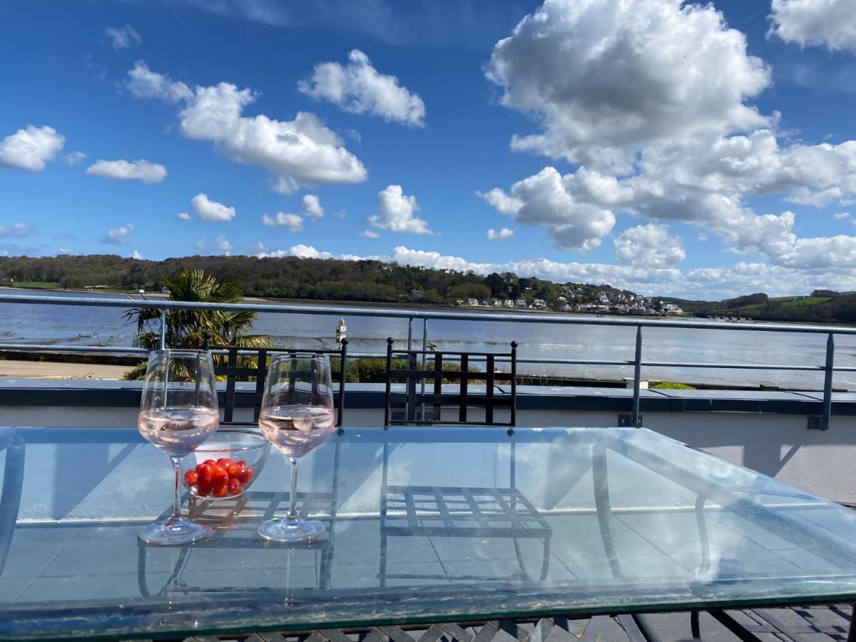 Maison Villa Montmarin Vue Mer Bretagne Nord Vers Roscoff Carantec Morlaix Plouescat Locquenole Avec Son Spa Et Sa Vue Mer エクステリア 写真